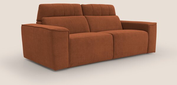 Clark Divano modulare con opzione relax elettrico in tessuto smacchiab