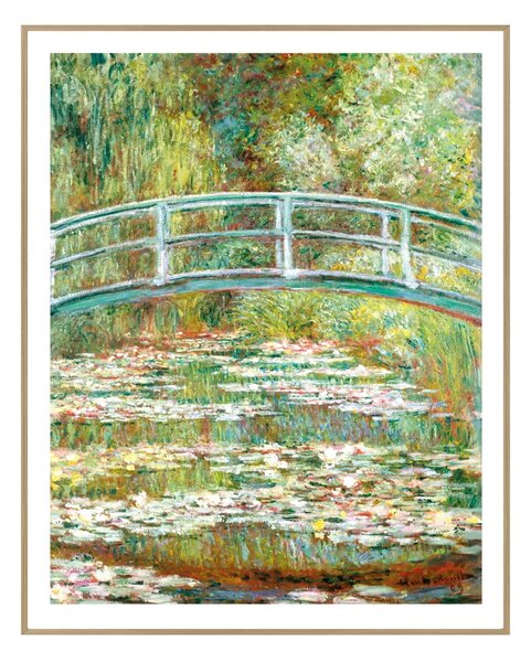 Quadro 40x50 cm Monet: Japanese Footbridge