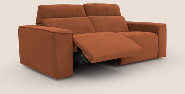 Clark Divano modulare con opzione relax elettrico in tessuto smacchiab