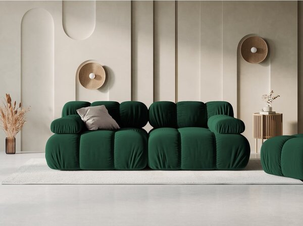 Divano in velluto verde 188 cm Bellis - Micadoni Home