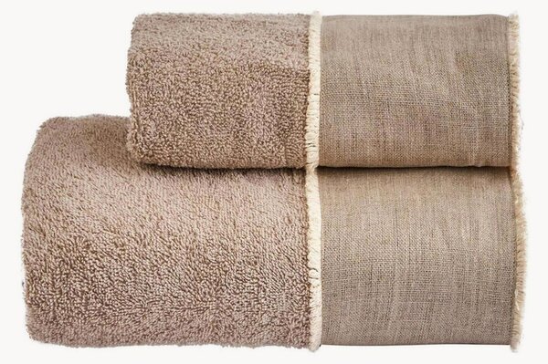 Set di 2 asciugamani in cotone Nicol