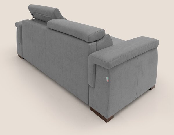 Giunone divano letto con materasso alto 18 cm e poggiatesta reclinabil