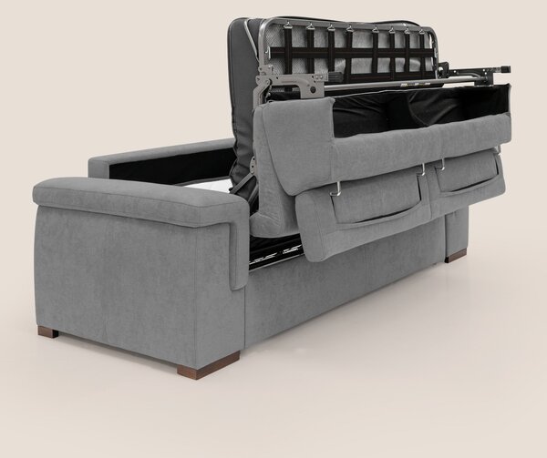 Giunone divano letto con materasso alto 18 cm e poggiatesta reclinabil