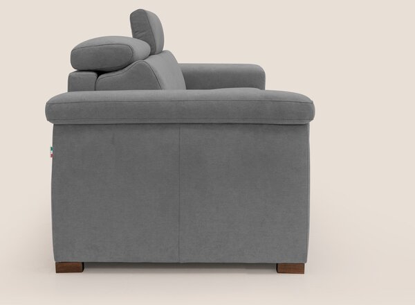 Giunone divano letto con materasso alto 18 cm e poggiatesta reclinabil