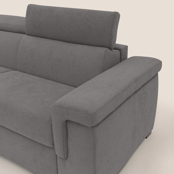 Giunone divano letto con materasso alto 18 cm e poggiatesta reclinabil