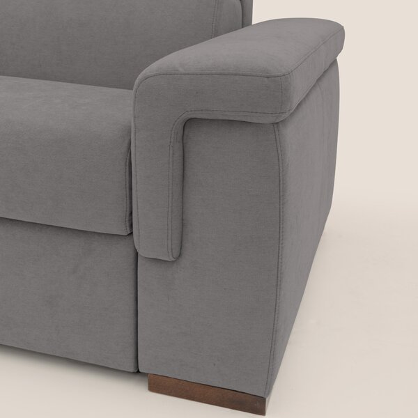 Giunone divano letto con materasso alto 18 cm e poggiatesta reclinabil