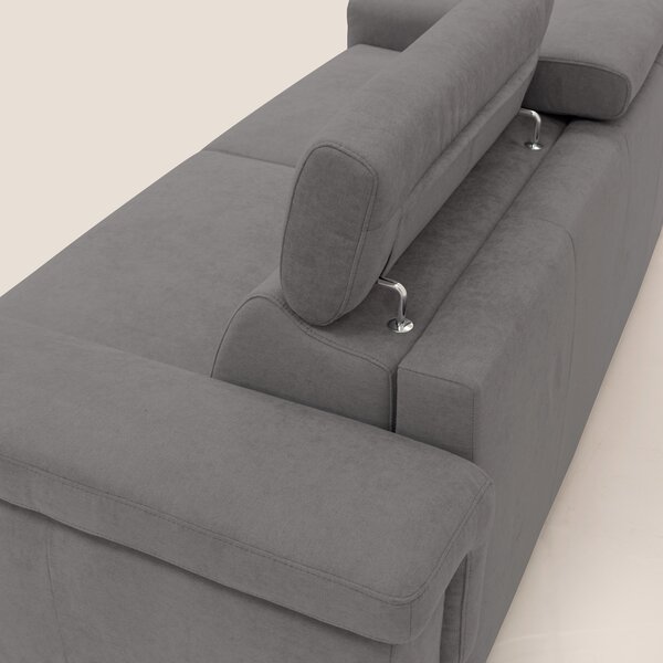 Giunone divano letto con materasso alto 18 cm e poggiatesta reclinabil