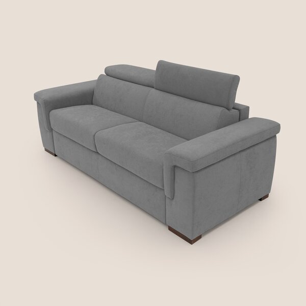 Giunone divano letto con materasso alto 18 cm e poggiatesta reclinabil