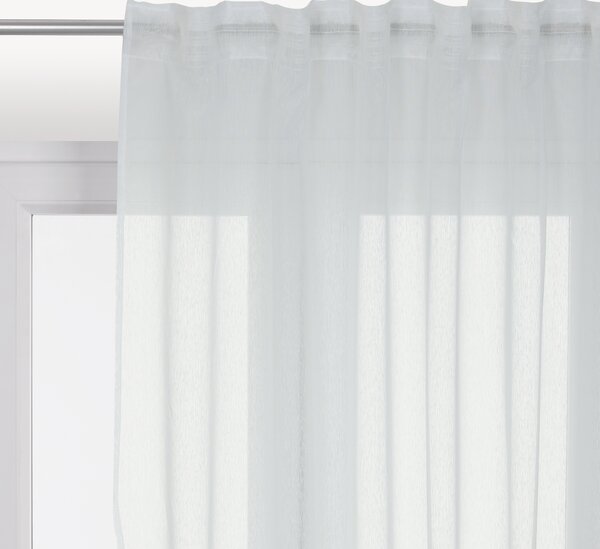 Tenda INSPIRE Voile Softy bianco fettuccia e passanti 200 x 280 cm