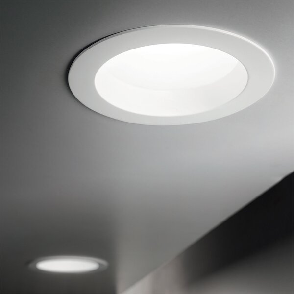 Faretto A Incasso Basic Fi Alluminio Bianco Led 10W 3000K D10,3Cm