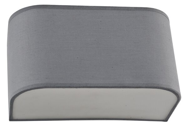Applique moderno Manon grigio, in cotone, 30 x 30 cm, INSPIRE