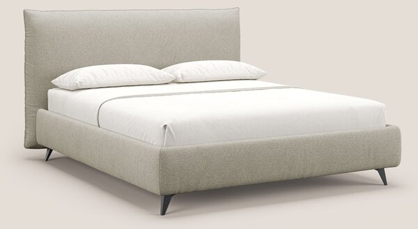 EROS letto imbottito in piuma con vano contenitore in pregiato e fresc