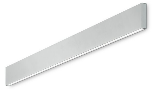 Applique Moderna Linus Alluminio Bianco Led 32W 3000K Luce Calda