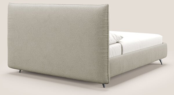 EROS letto imbottito in piuma con vano contenitore in pregiato e fresc
