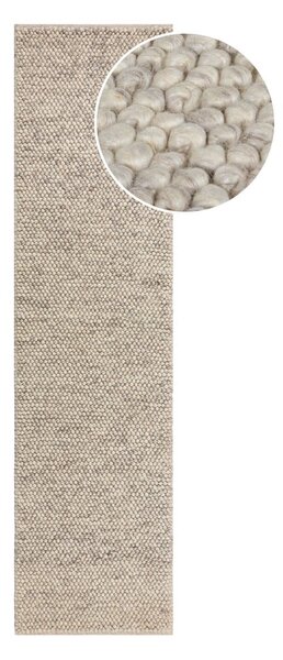 Tappeto in lana grigio chiaro 60x230 cm Minerals - Flair Rugs