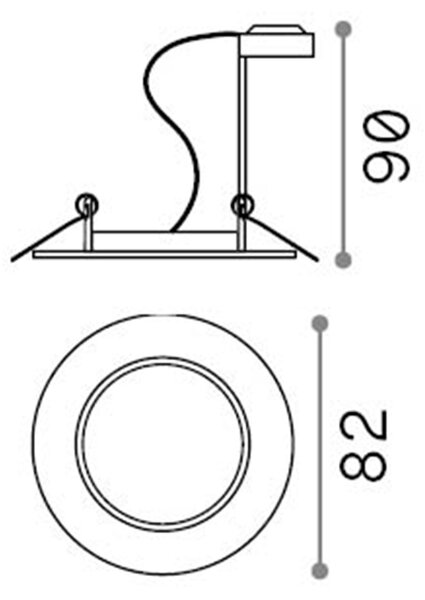 3 Faretti Ad Incasso Swing Metallo Nero 1 Luce Gu10