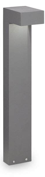 Piantana Moderna Sirio Alluminio Grigio 2 Luci 3W 3000K Luce Calda H60Cm