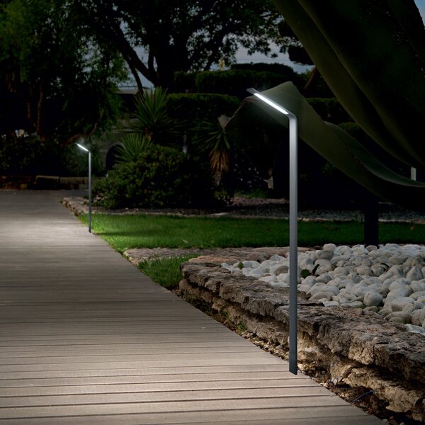 Piantana Moderna Agos Alluminio Antracite Led 6,5W 3000K 60Cm