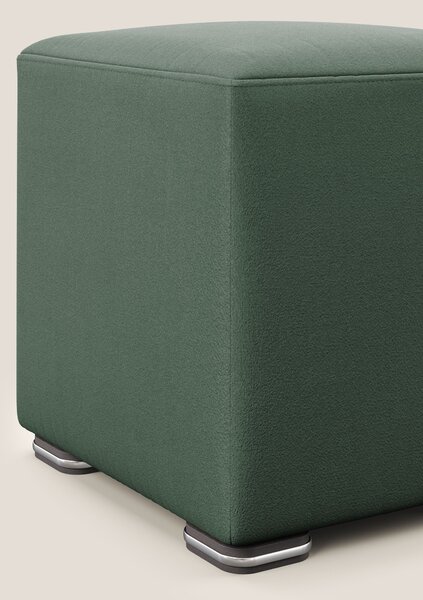 Cube pouf in microfibra smacchiabile T11 verde