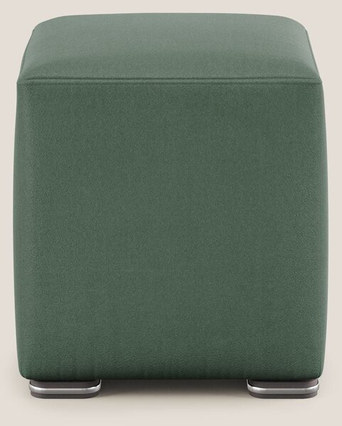 Cube pouf in microfibra smacchiabile T11 verde