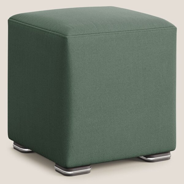 Cube pouf in microfibra smacchiabile T11 verde