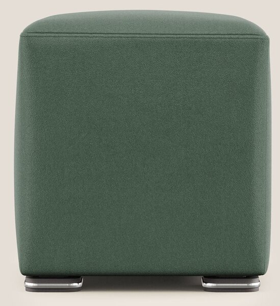 Cube pouf in microfibra smacchiabile T11 verde