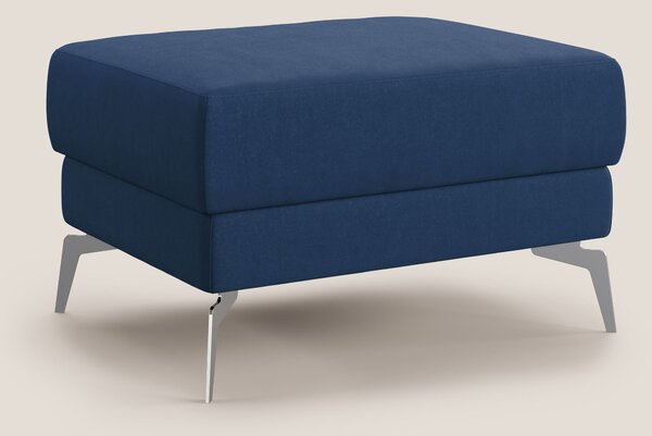 Star Pouf con piedini alti in microfibra impermeabile T11 blu