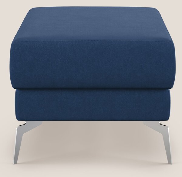 Star Pouf con piedini alti in microfibra impermeabile T11 blu