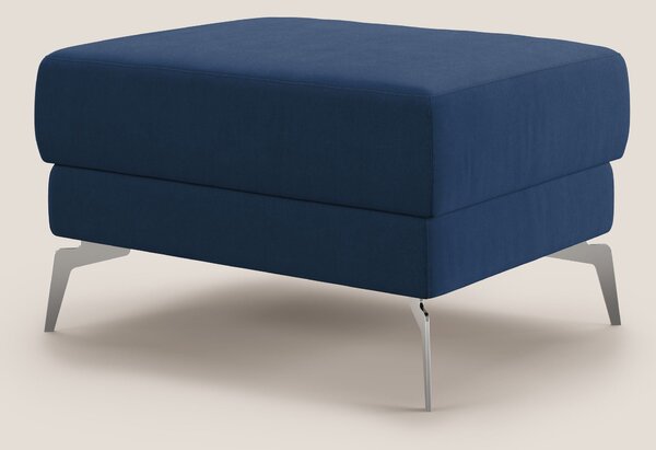 Star Pouf con piedini alti in microfibra impermeabile T11 blu