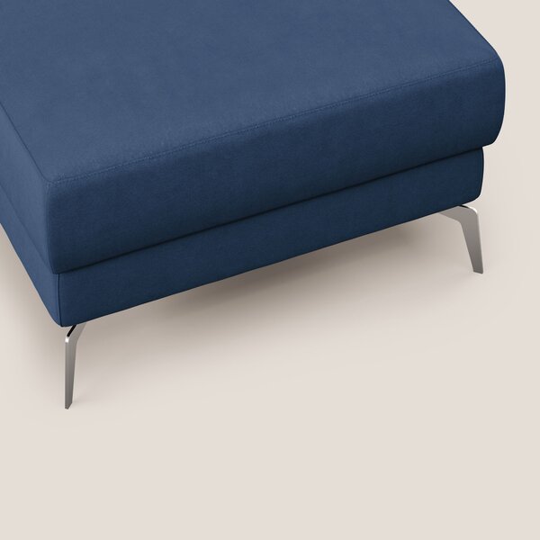Star Pouf con piedini alti in microfibra impermeabile T11 blu