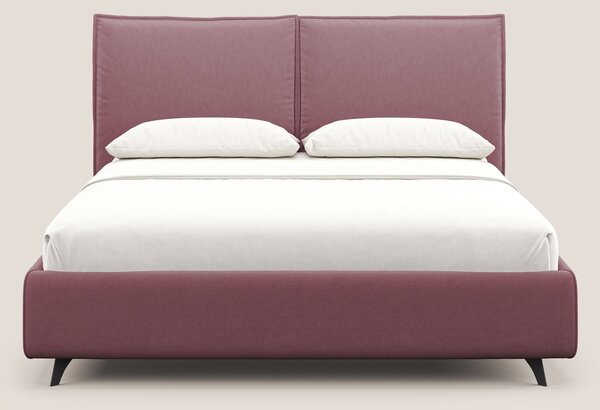 Nives letto imbottito contenitore sfoderabile in microfibra velluto im