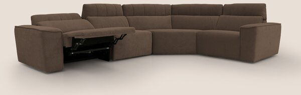 Clark Divano modulare angolare REVERSIBILE con opzione relax elettrico