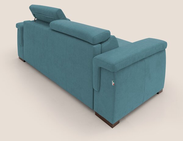 Giunone divano letto con materasso alto 18 cm e poggiatesta reclinabil