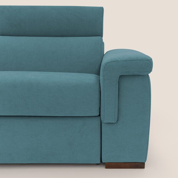 Giunone divano letto con materasso alto 18 cm e poggiatesta reclinabil