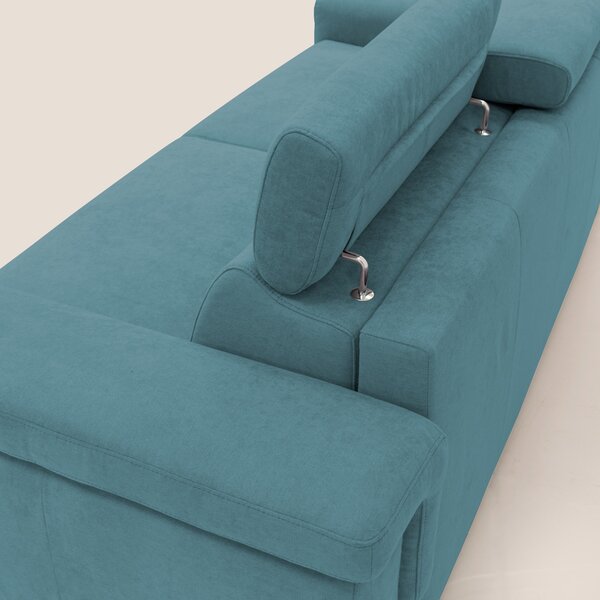Giunone divano letto con materasso alto 18 cm e poggiatesta reclinabil