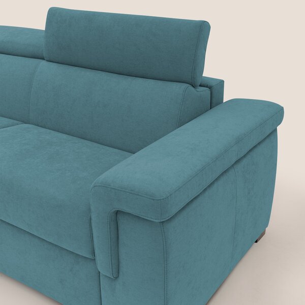 Giunone divano letto con materasso alto 18 cm e poggiatesta reclinabil