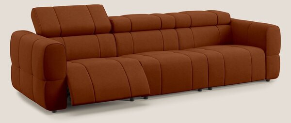 Giotto Divano modulare a 3 sedute con opzione relax elettrico in micro