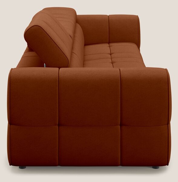 Giotto Divano modulare a 3 sedute con opzione relax elettrico in micro