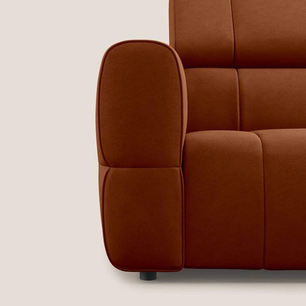 Giotto Divano modulare a 3 sedute con opzione relax elettrico in micro