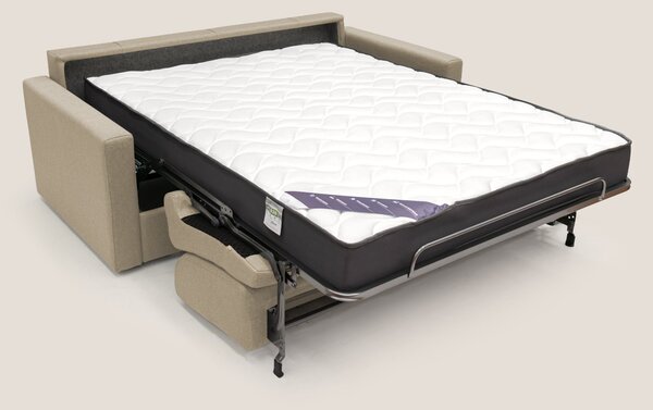 Chris Divano letto matrimoniale in tessuto impermeabile T13 beige