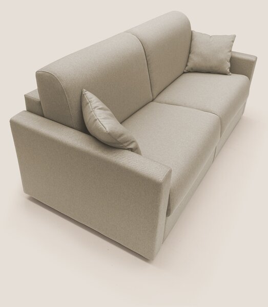 Chris Divano letto matrimoniale in tessuto impermeabile T13 beige