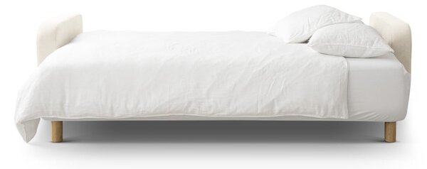 Divano color crema allungabile con contenitore 231 cm Elen – Micadoni