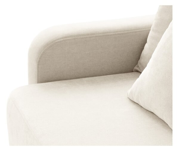 Divano color crema allungabile con contenitore 231 cm Elen – Micadoni