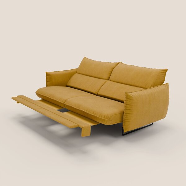 Monamour Divano dal design moderno con opzione relax elettrico in micr