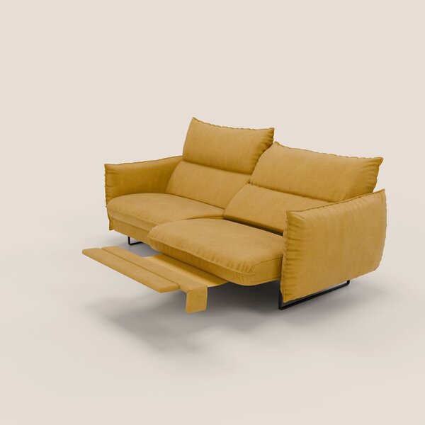 Monamour Divano dal design moderno con opzione relax elettrico in micr