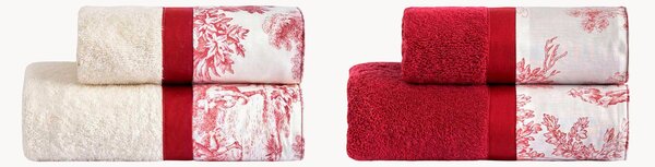 Set di 4 asciugamani Toile de Jouy