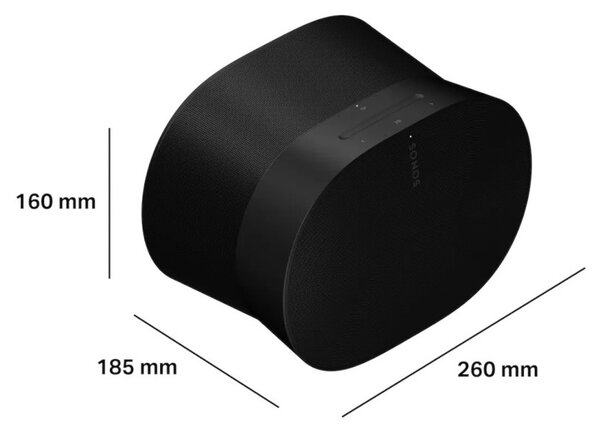 Sonos Era 300 Black Diffusore Wireless Dolby Atmos TruePlay Wi-Fi AirPlay2 Bluetooth Multiroom Voice Control