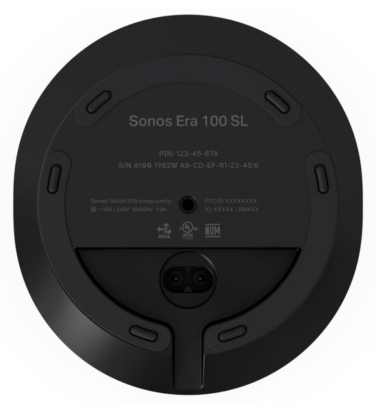 Sonos Era 100 SL Black Diffusore Wireless TruePlay Wi-Fi AirPlay2 Bluetooth Multiroom