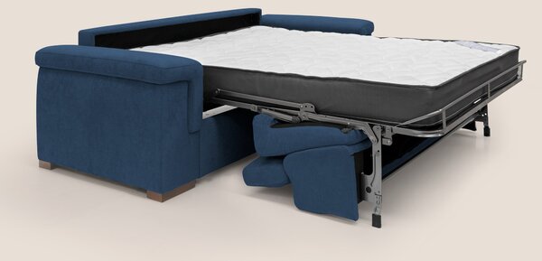 Giunone divano letto con materasso alto 18 cm e poggiatesta reclinabil