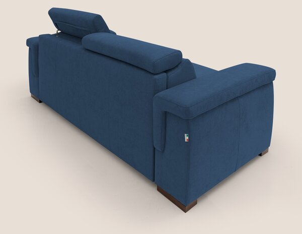 Giunone divano letto con materasso alto 18 cm e poggiatesta reclinabil